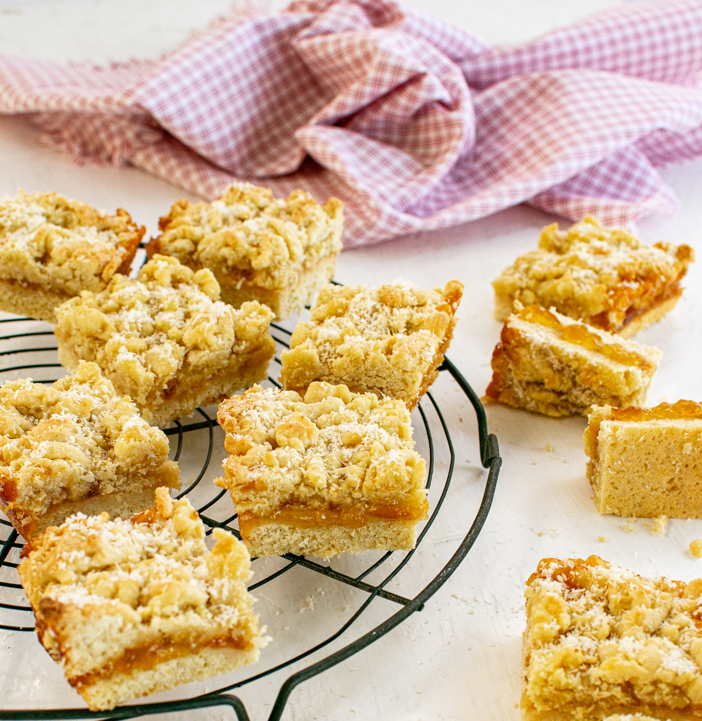 COCONUT JAM SQUARES