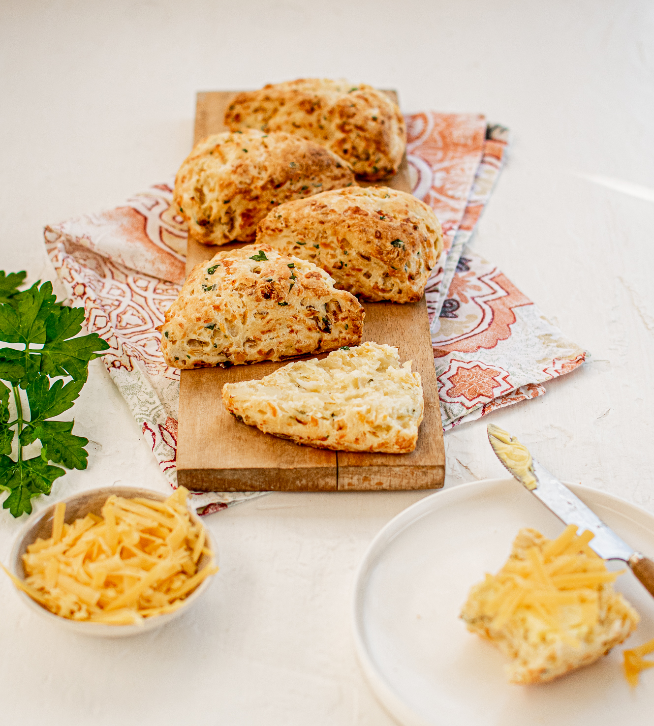 THREE CHEESE SCONES