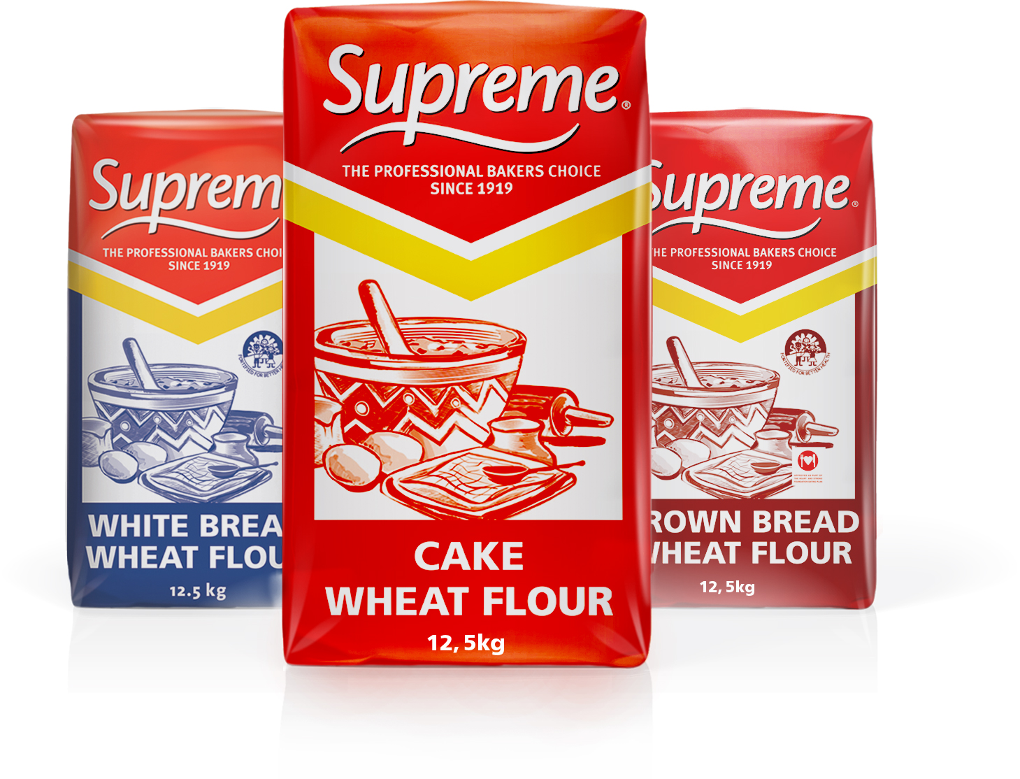 A selection of SUPREME flour products