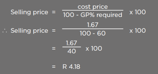 Recipe Cost Equation