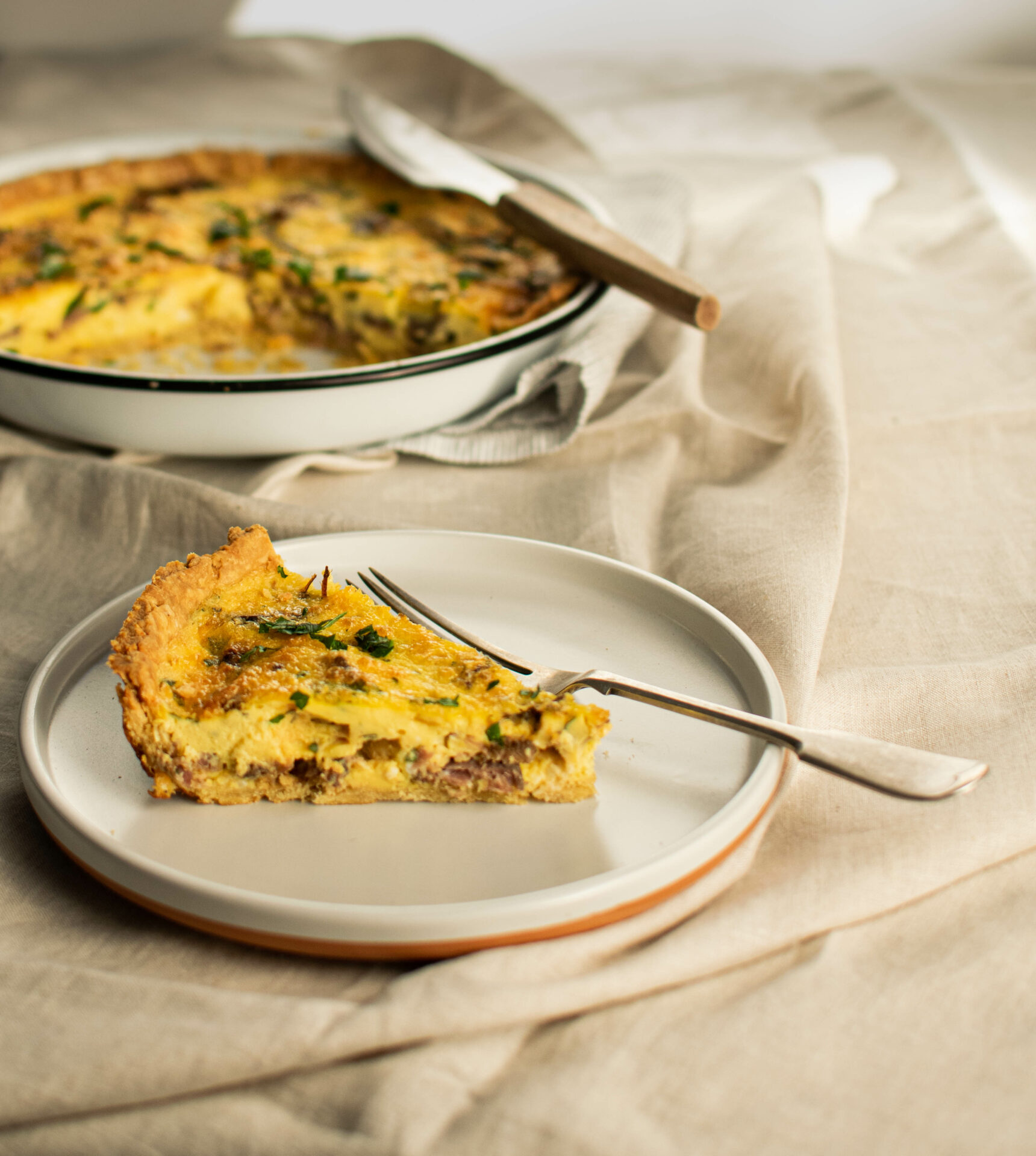 BILTONG AND FETA QUICHE